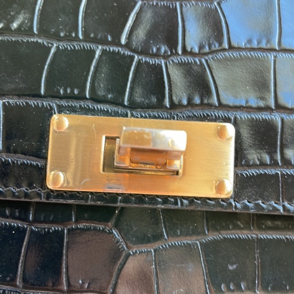 Marge Sherwood Classic Mini Bag. Black. 8” x 7”. - Picture 13 of 13